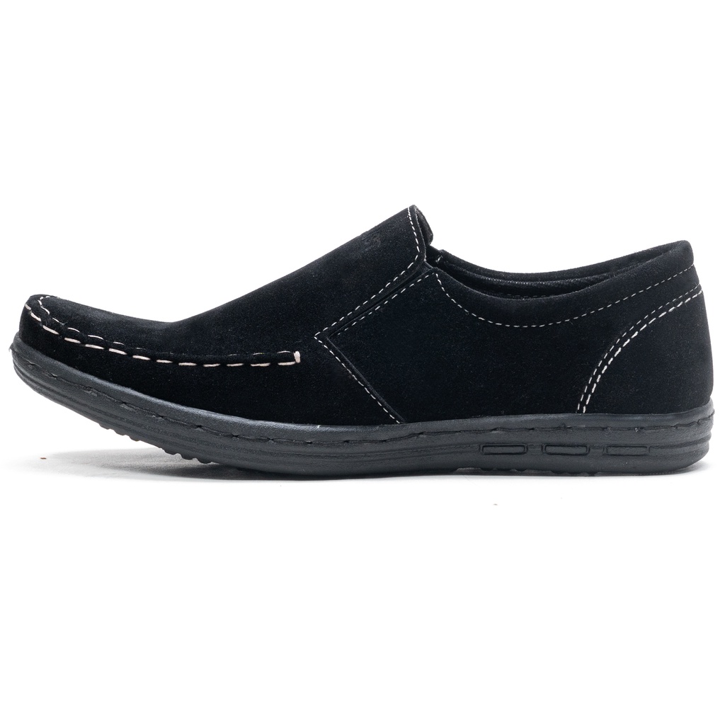 Sepatu Slip On Pria Kulit Casual Original Moralist Semi Formal S.GP03