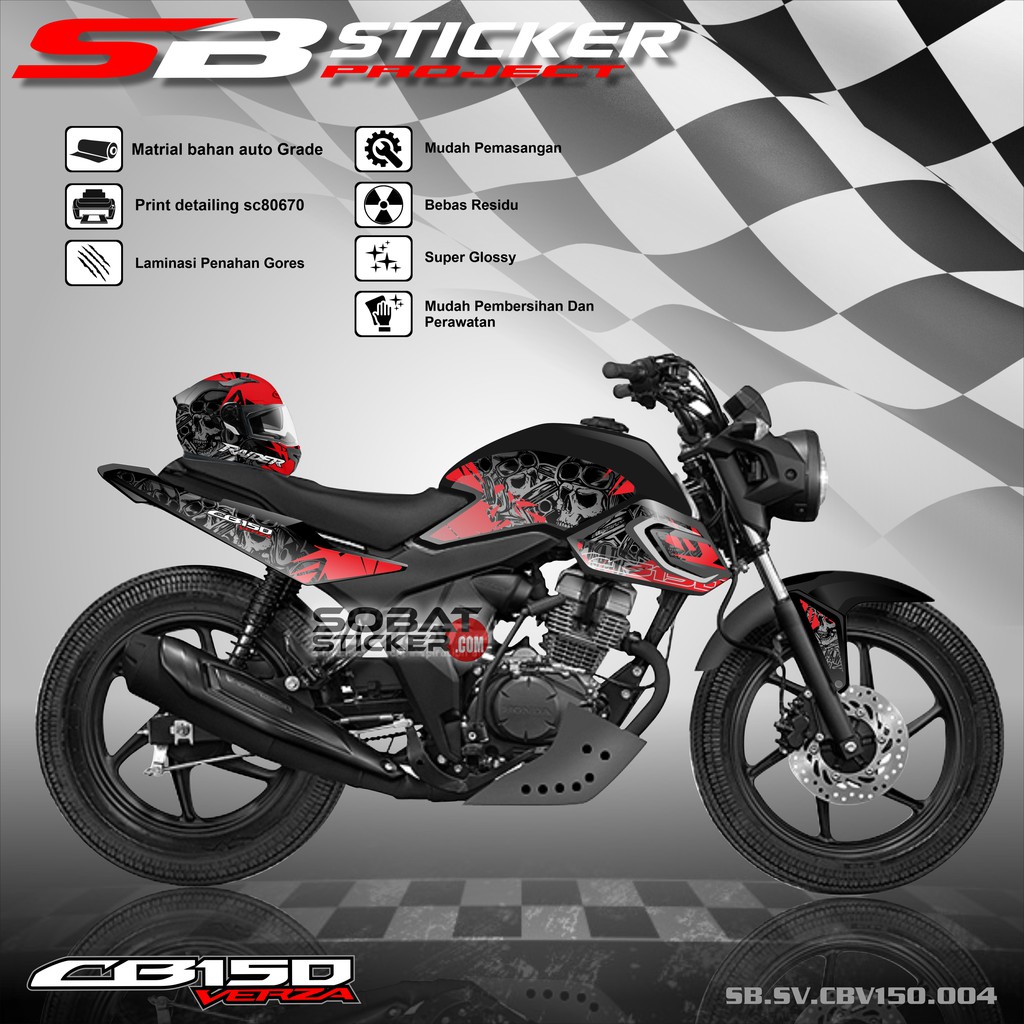 STRIPING VERZA CB150  - STRIPING STICKER LIST VARIASI HONDA VERZA CB150 004
