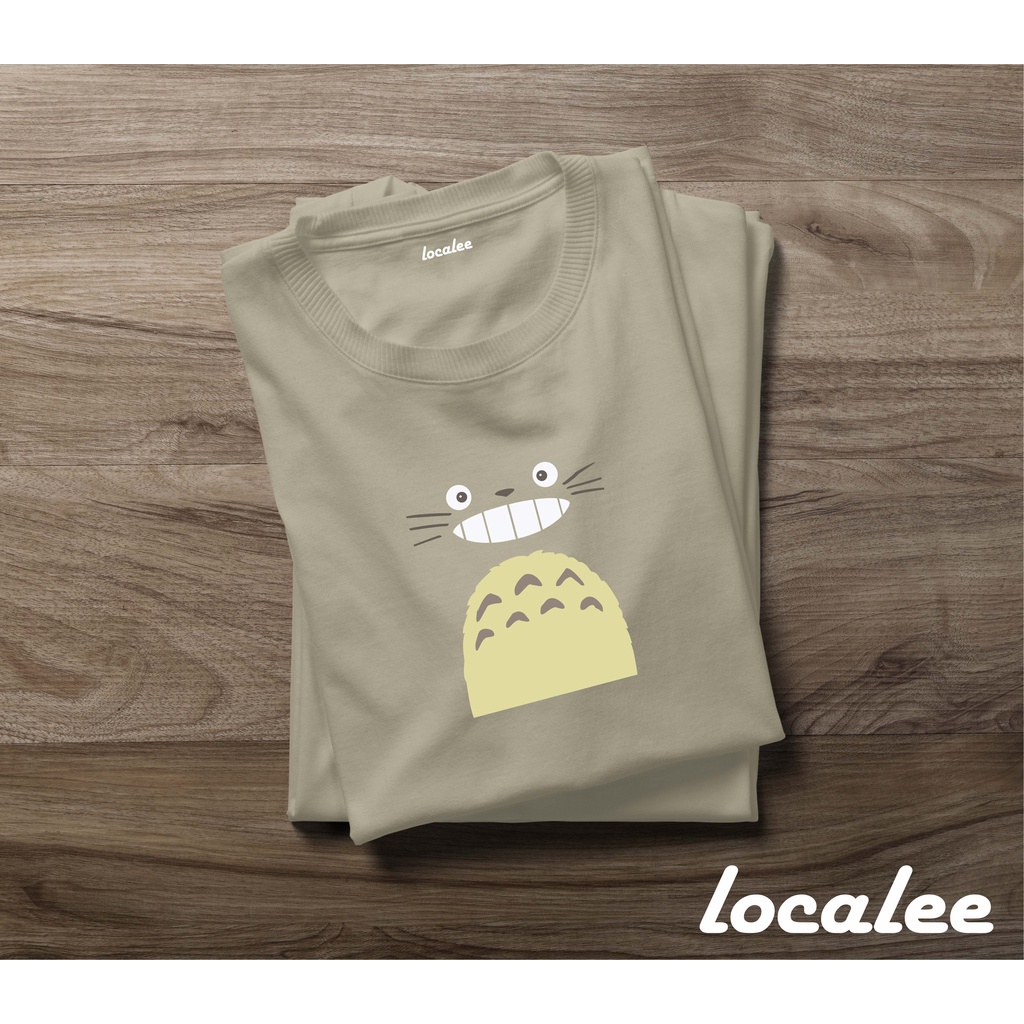 KAOS SABLON TOTORO- KAOS GAMBAR TOTORO- TOTORO KREM TSHIRT-UNISEX TSHIRT