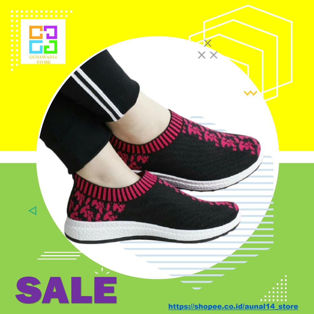 Sneaker Wanita Tanpa Tali Import Murah Slip On Cewek Keren Casual Terbaru Zahra GX-0038