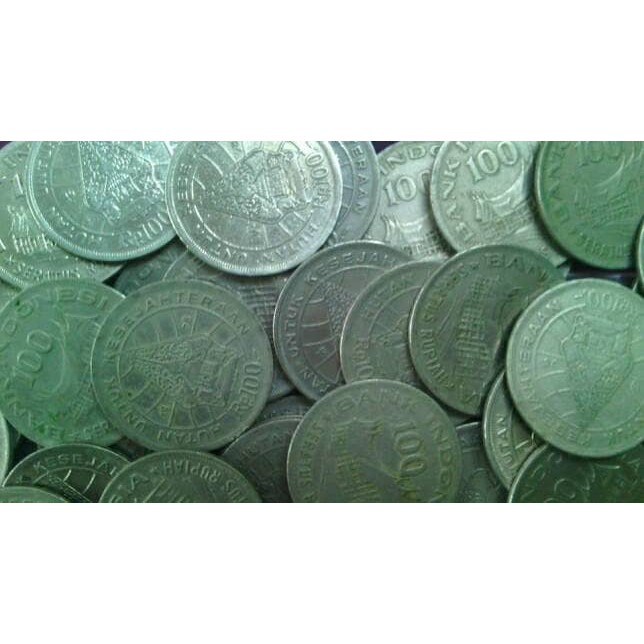 Koin Rp100-00/1978/Wayang/Gadang/Antik/Indah/Cocok Untuk Koleksi