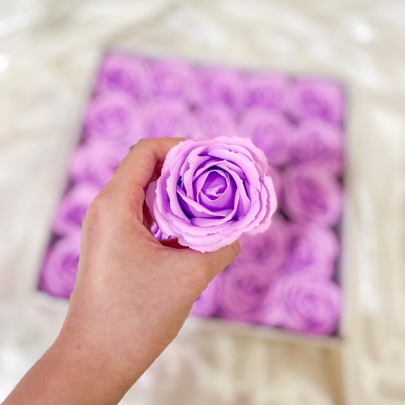 [GRADE A] Rose Soap Flower / Sabun Bunga Mawar 5 Layer Kelopak (1pcs) Bunga artifial buket bunga palsu