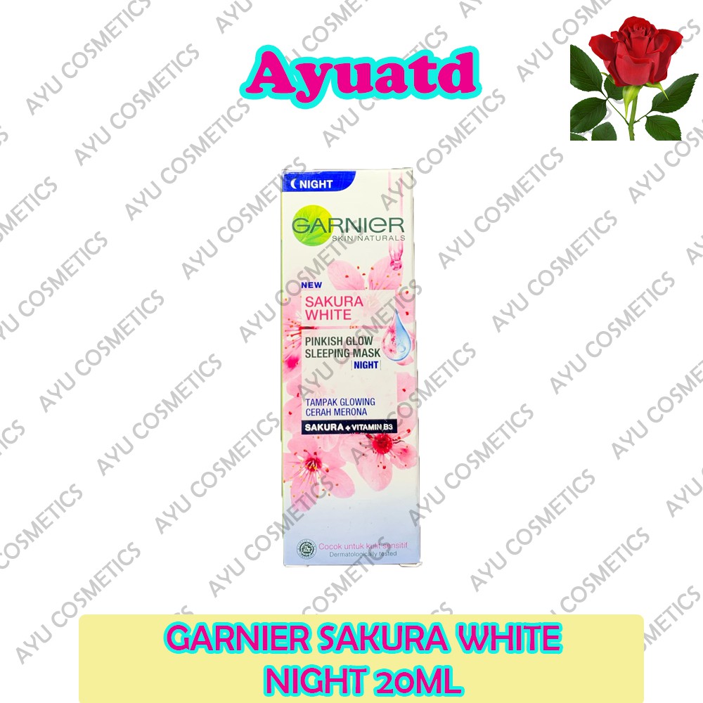 Garnier Sakura Glow Night Cream Moisturizer 20mL