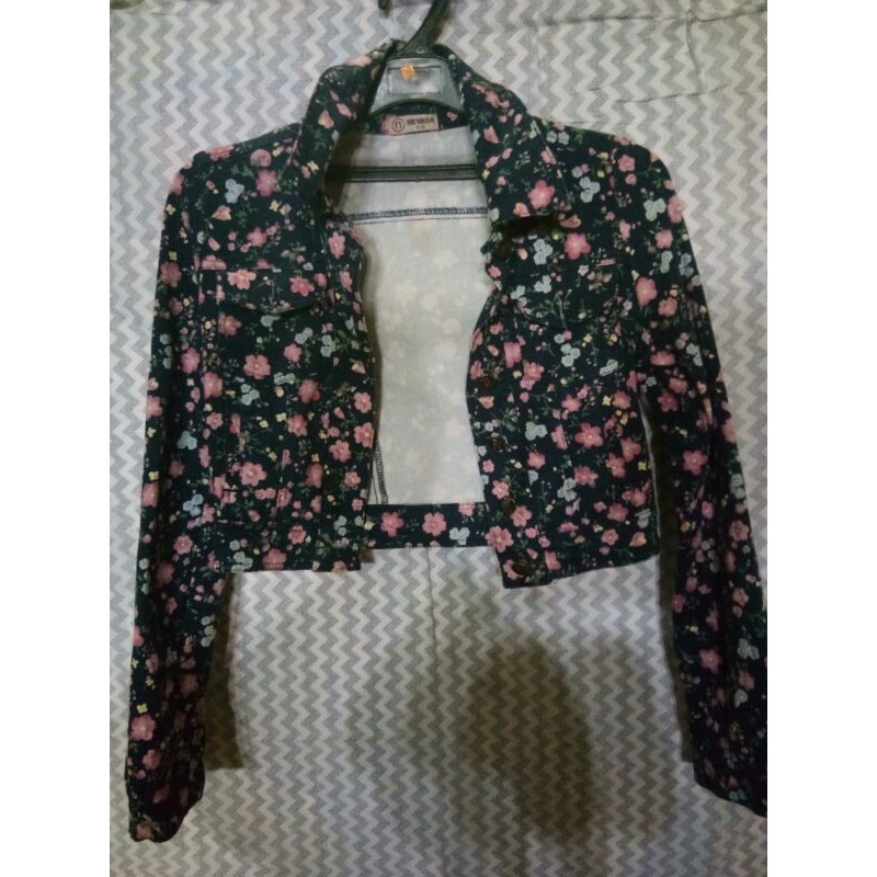 jaket jeans crop nevada