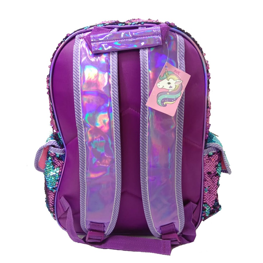 Tas Backpack Sequin Tas Sekolah SD Anak Perempuan