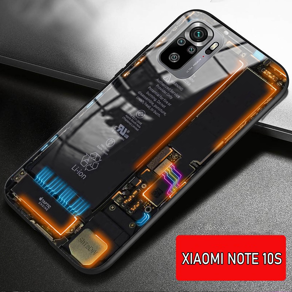 Softcase Glass Kaca XIAOMI REDMI NOTE 10 S - Casing HP XIAOMI REDMI NOTE 10 S [ S07].