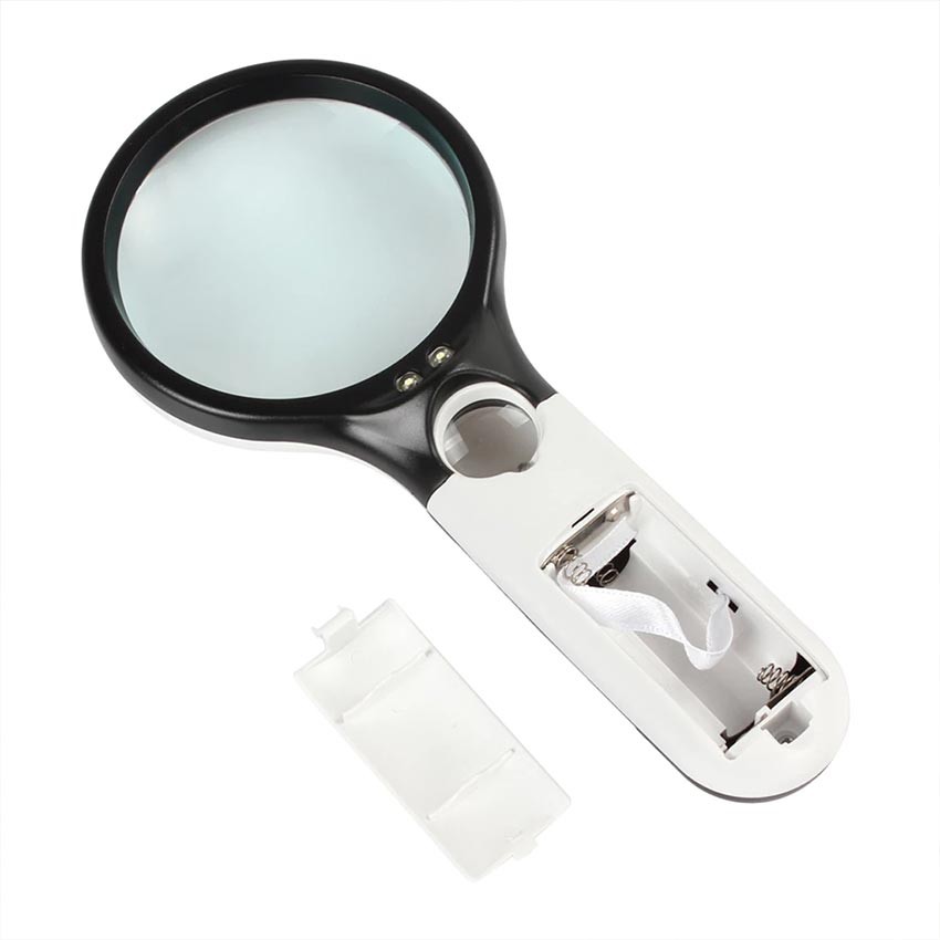 

HJK 2in1 Magnifier Kaca Pembesar Dengan Lampu 3 LED Untuk Membaca Magnifying Glass Lurus Plus Lampu