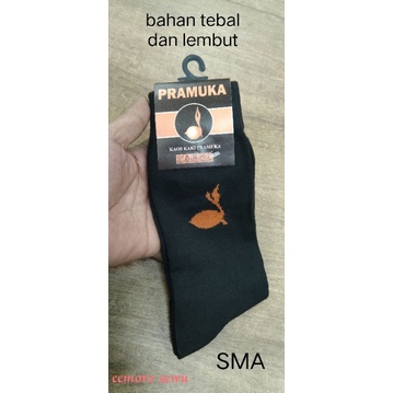 kaos kaki pramuka untuk SMA bahan tebal dan lembut nyaman di kaki