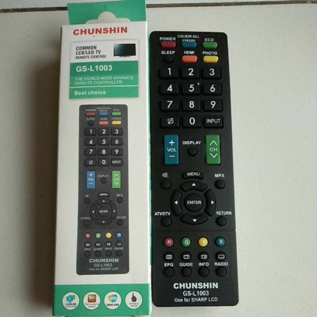 REMOTE REMOT TV SHARP AQUOS MULTI CHUNSHIN GS-L1003