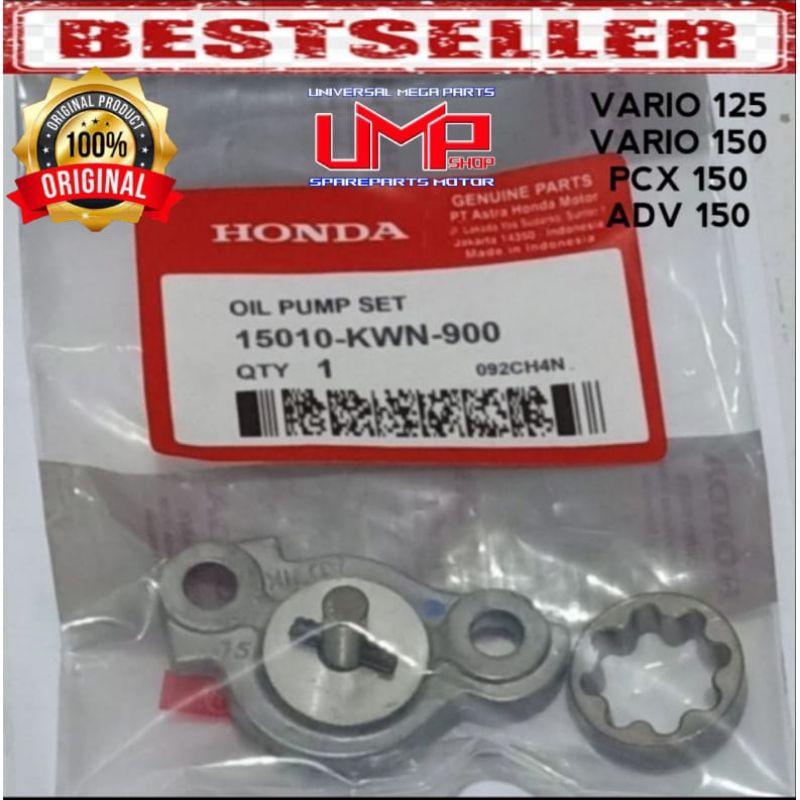 POMPA OLI VARIO 125 VARIO 150 PCX 150 ADV 150 ORIGINAL OIL PUMP SET PCX VARIO ADV 150