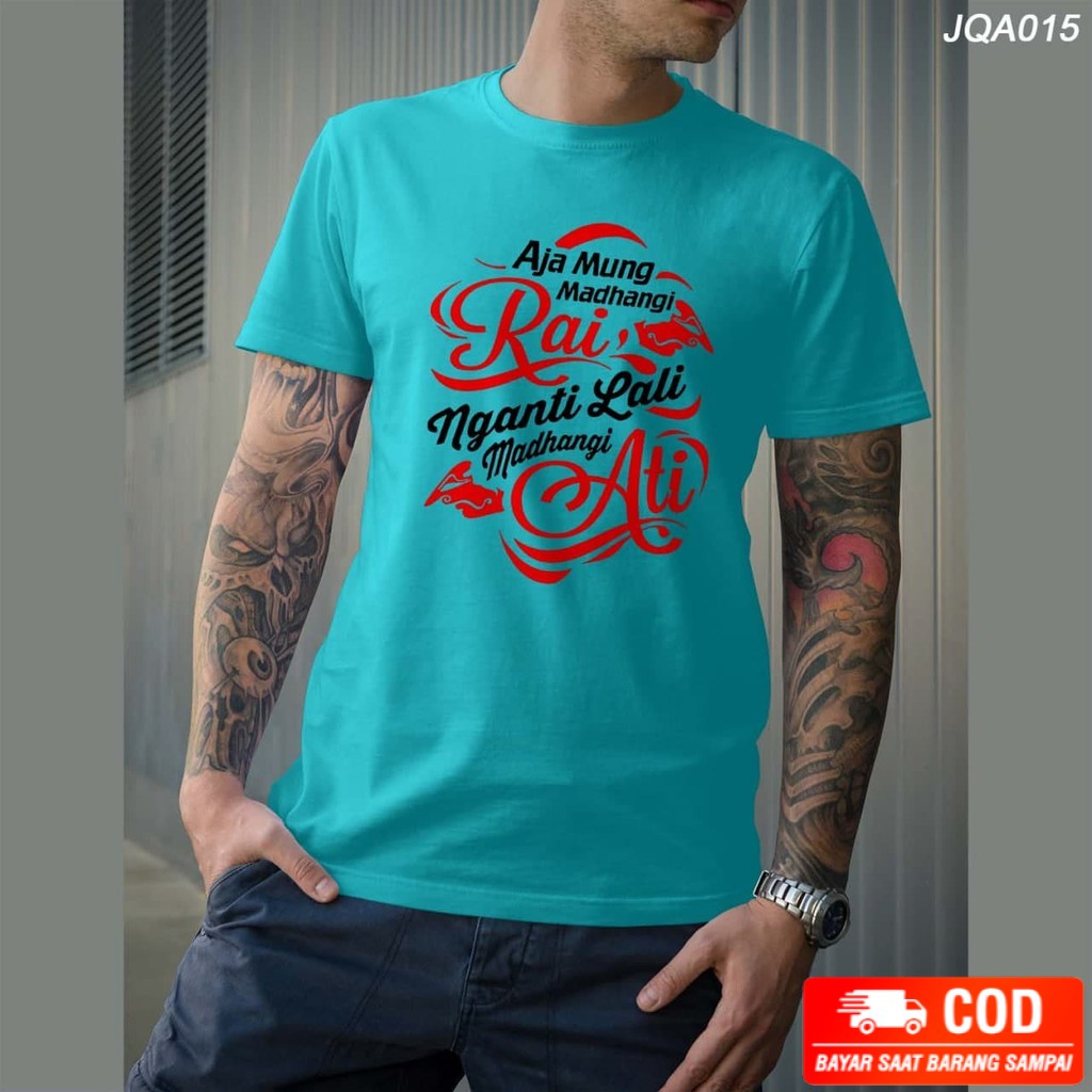 Baju kaos Kata-Kata Bahasa Jawa Pakaian Lengan Pendek Distro Jumbo Murah