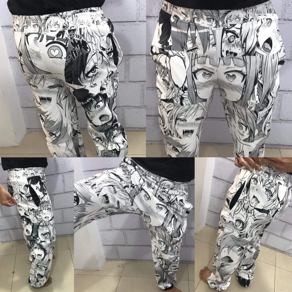 Celana Olahraga Jogger Pants Ahegao Kawaii Hentai Fullprint