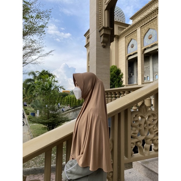 Bergo Hamidah Jumbo Ukuran XL / Bahan Jersey / Daily Bergo