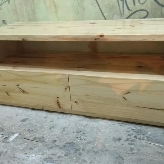 Lemari Bufet Drawer Laci Meja Tv Bahan Kayu Jati Belanda Manikawelashop
