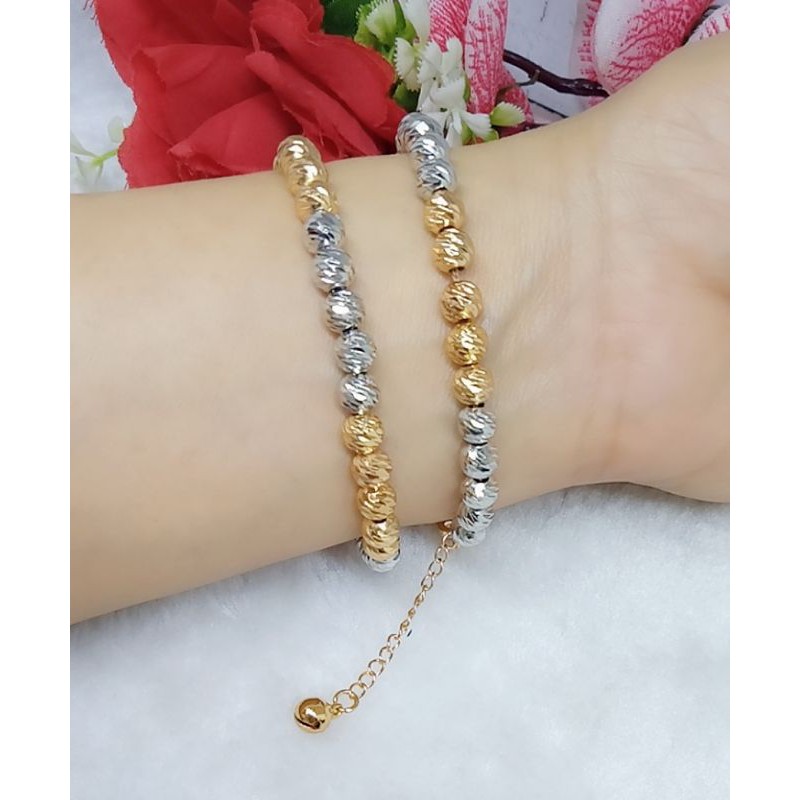 Gelang kombinasi lapis emas18k