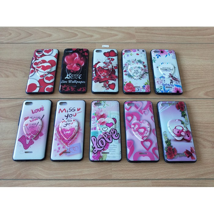 Case + Iring Xiaomi Redmi 6A Fuze Case Motif Bunga Xiaomi 6A