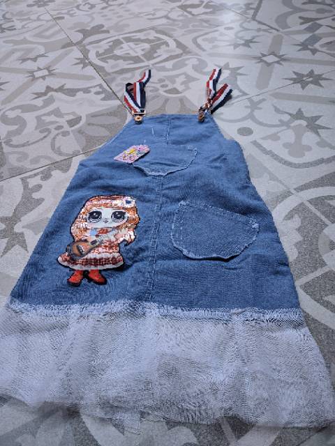 Overall jeans tutu (1 lampu )