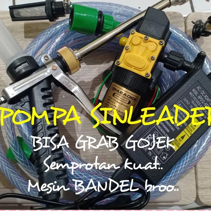 POMPA SINLEADER Alat Cuci Motor Ac Mobil Pompa Air Steam DC 12V DC