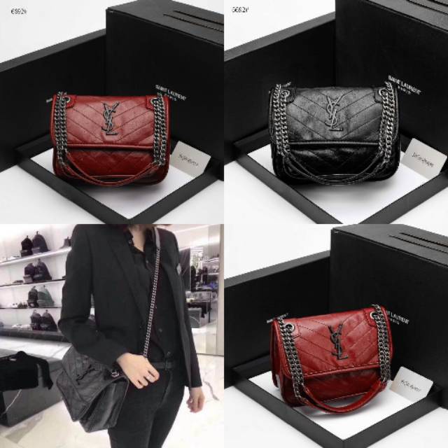 SaintLaurent YSL Niki Small Chain Bag WITH BOX 6692*