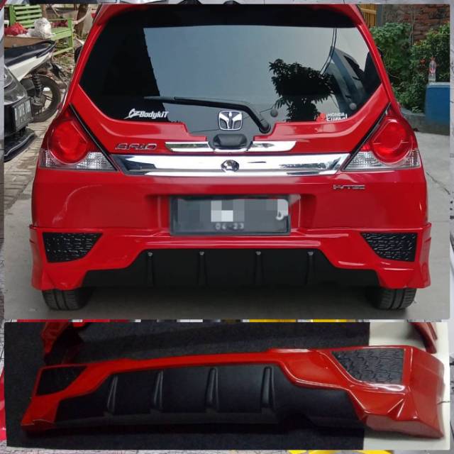 Bodykit belakang diffuser brio mugen