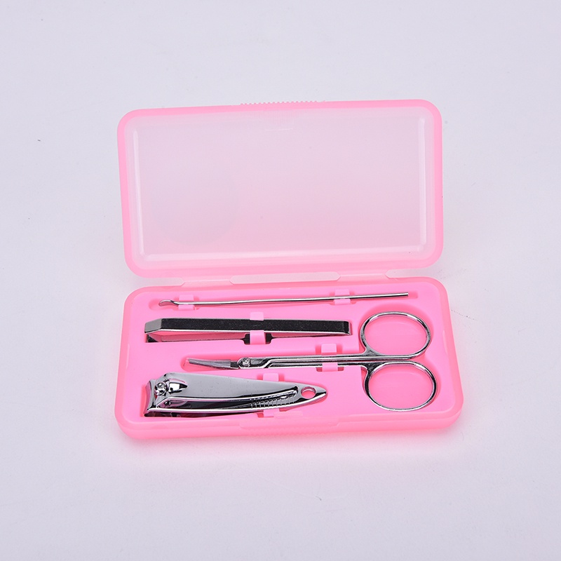 Lady 4pcs / Set Gunting Kuku + Buffer + File + Pinset + File + Kikir Kuku