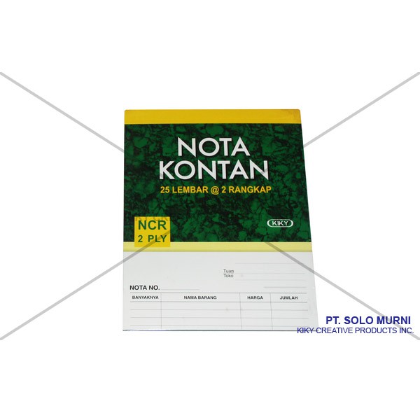 

Kiky Buku Nota kontan 2 Ply kecil 25 lembar 2 Rangkap Karbon Grosir
