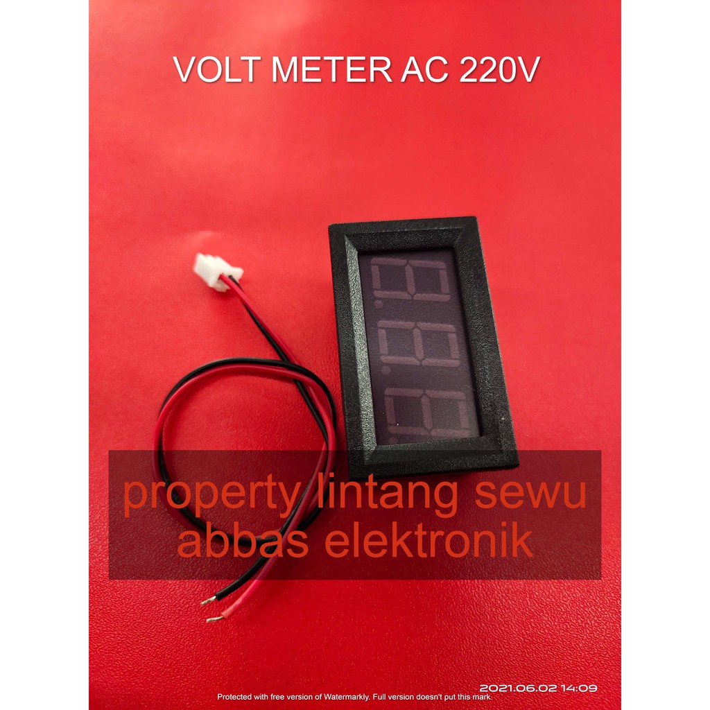 VOLTMETER DIGITAL AC 3 DIGIT