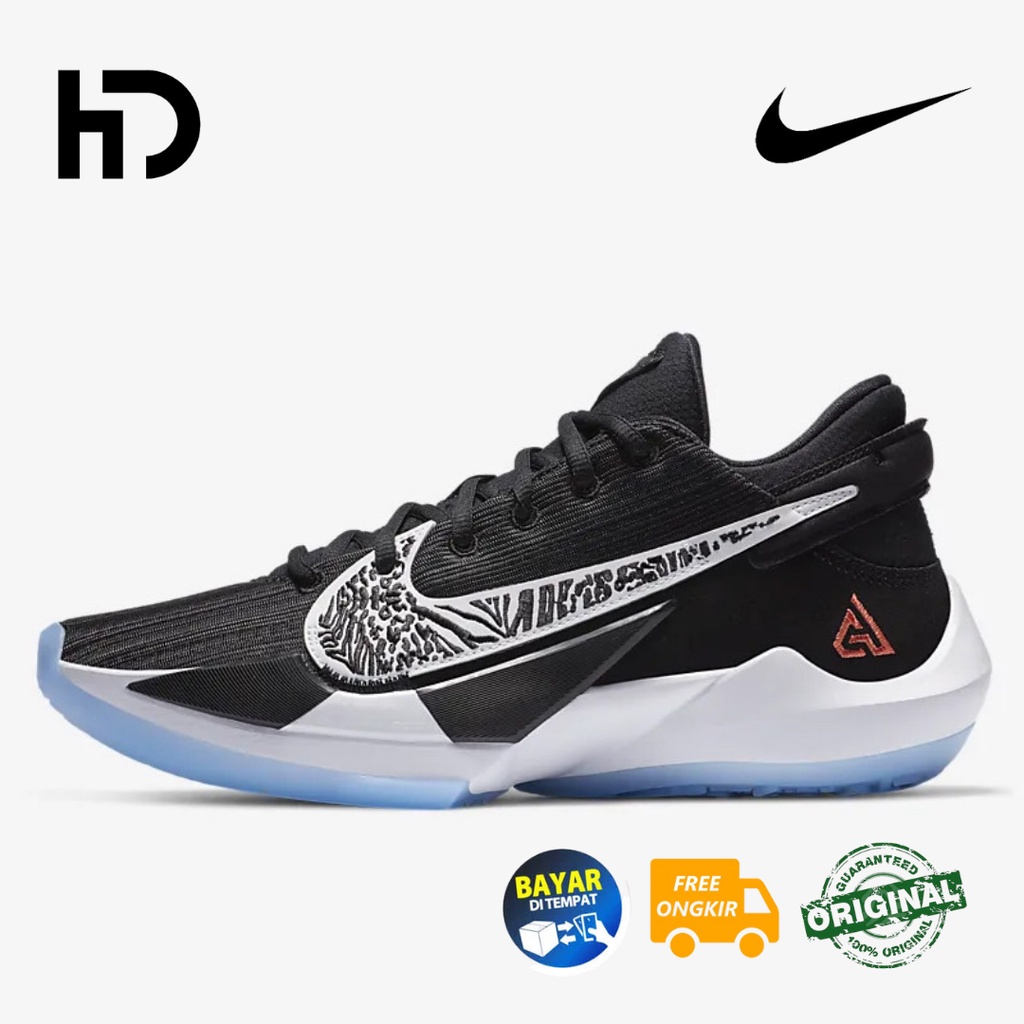 Sepatu Basket Nike Zoom Freak 2 'Black White' Original CK5424-001