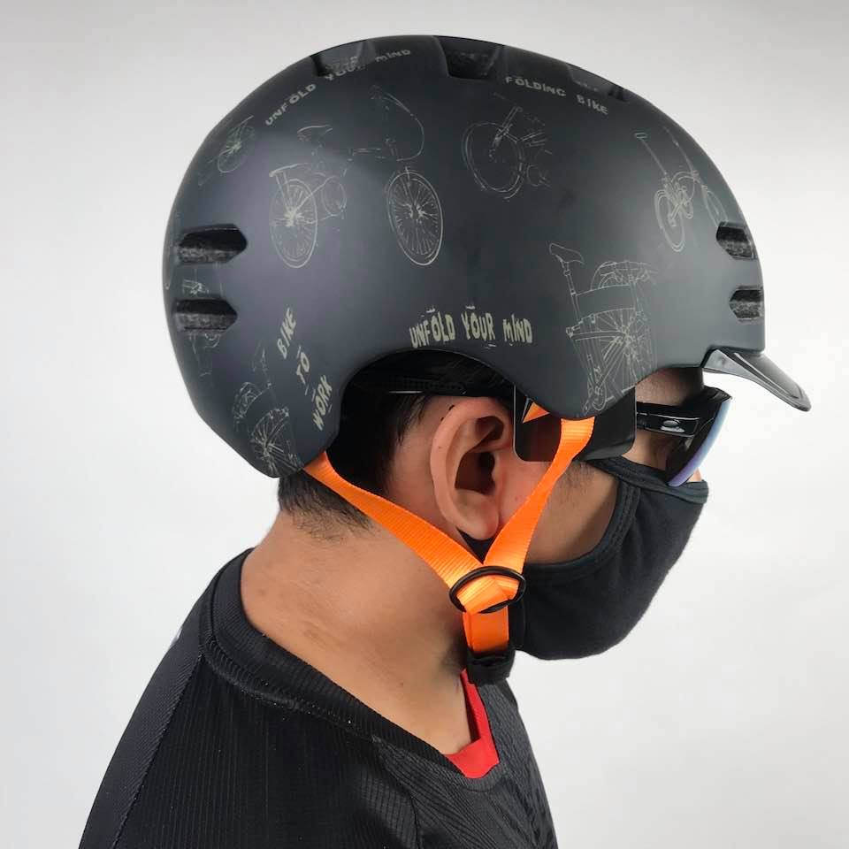 Helm Sepeda Singletrek1 CitiBike Teringan no.1 di DUNIA HBR UYM ORANGE