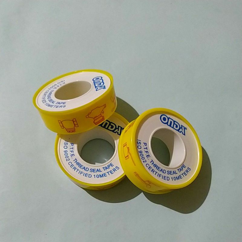 seal tape / selotip Onda 1/2&quot; / sealtape pipa air / panjang 10 m / asli Onda . harga per pc