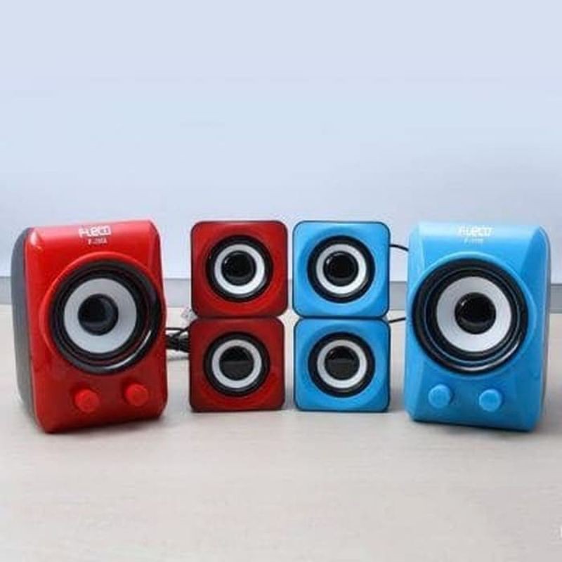 SPEAKER DIGITAL KECIL FLECO F-2058 SUPER BASS SPEAKER MINI KOMPUTER