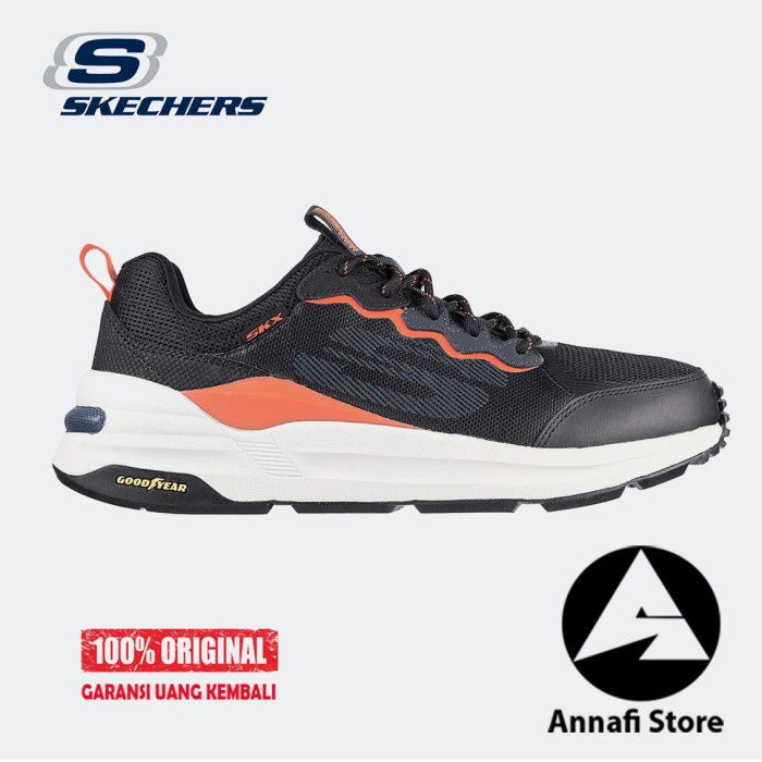 JUAL SEPATU RUNNING PRIA SKECHERS GLOBAL JOGGER 237203-BKMT BLACKMURTY