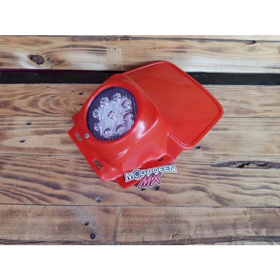 Lampu Depan Trail Headlamp Trail Vintage Klasik Classic Universal Bulat LED