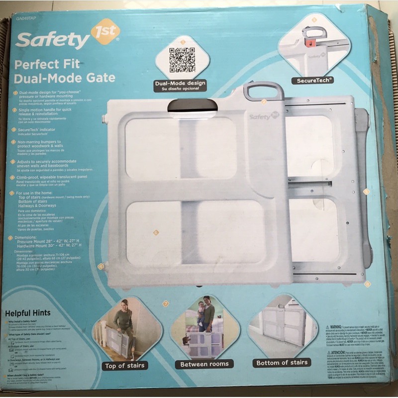 Jual Pagar Bayi Safety 1st Lift, Lock and swing dual mode gates