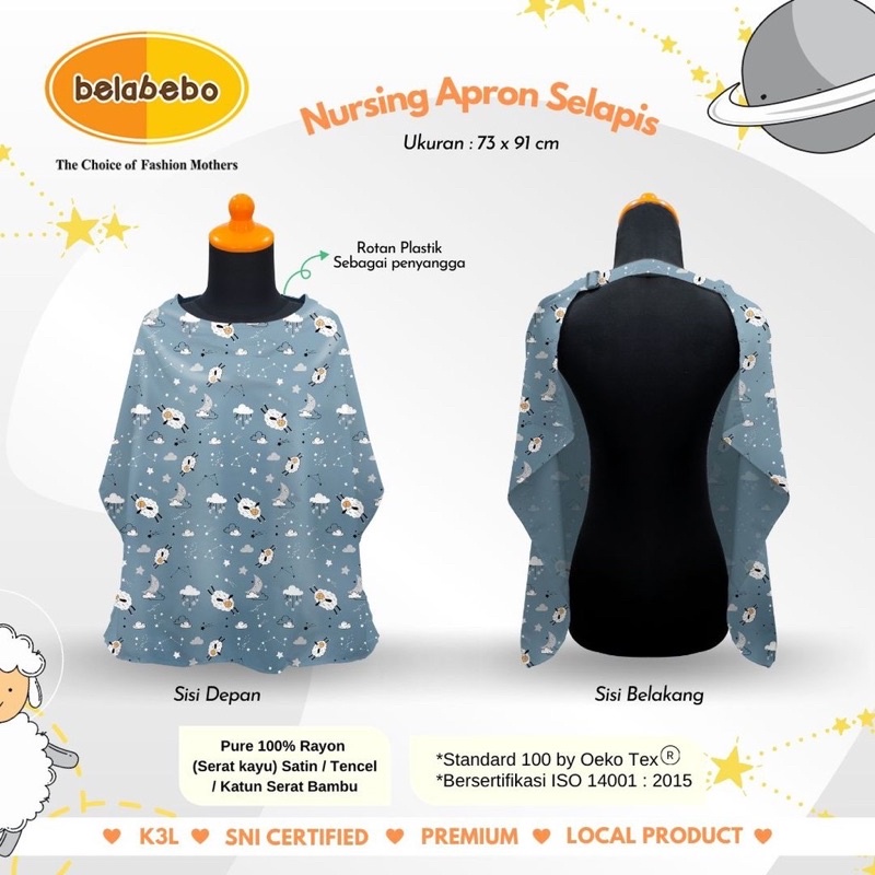 Belabebo Nursing Apron Selapis/Celemek menyusui/aprom ibu menyusui penutup menyusui