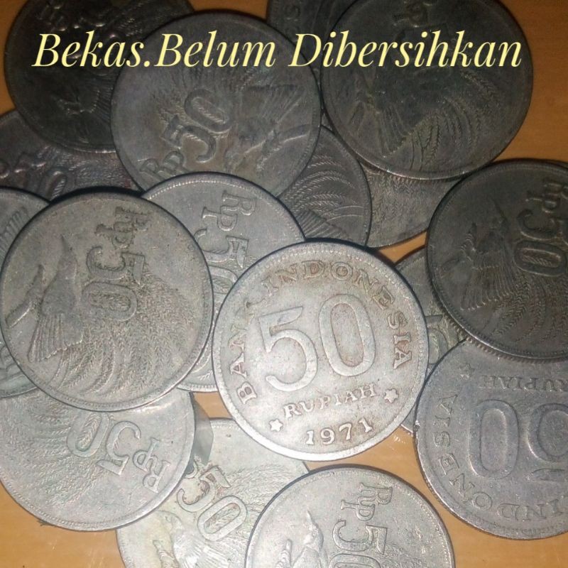 Rp 50 Rupiah Tahun 1971 Gambar Burung Cendrawasih Uang Koin Kuno Duit Jadul Lawas Logam Lama Asli Shopee Indonesia