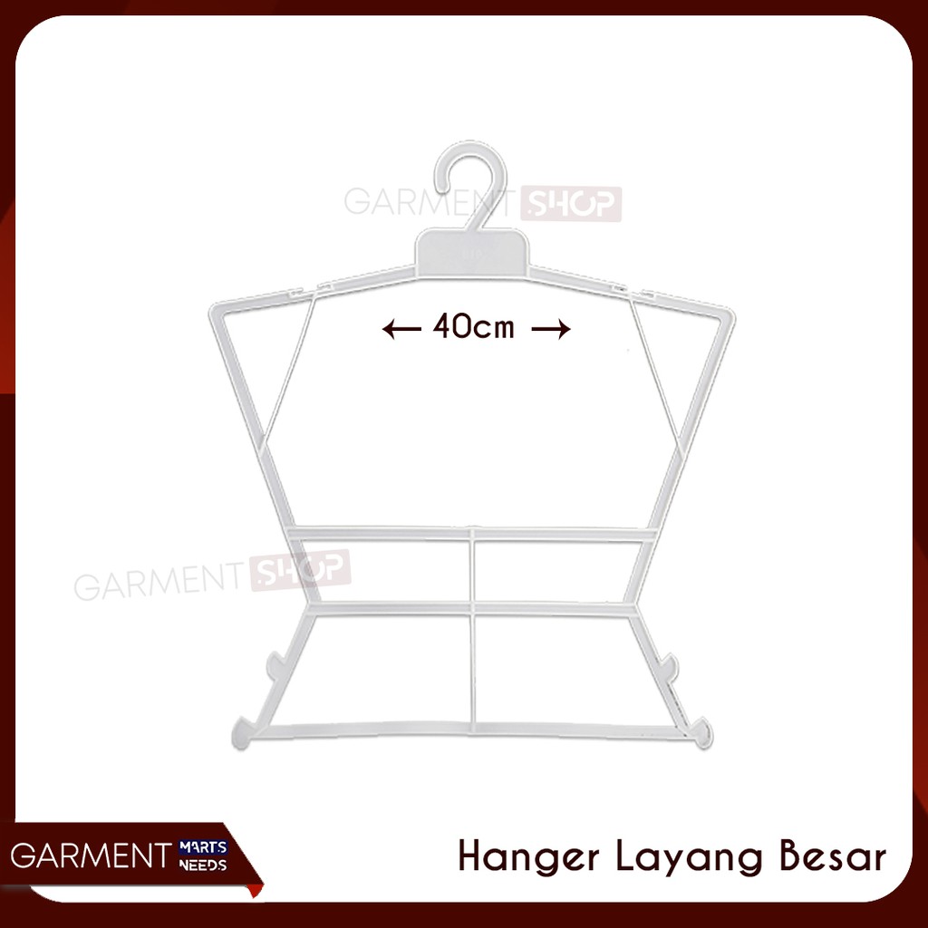 HANGER SETELAN BESAR / HANGER LAYANG PLASTIK TEBAL