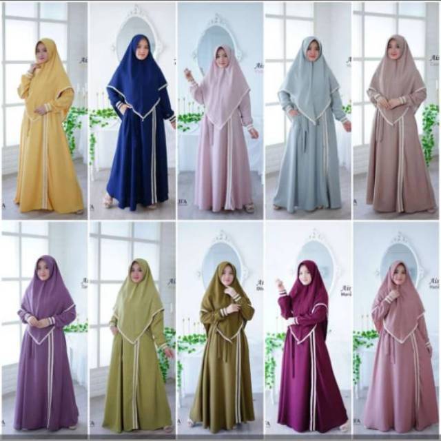 GAMIS SYAR'I AISYAH SET HIJAB BY AKIFA