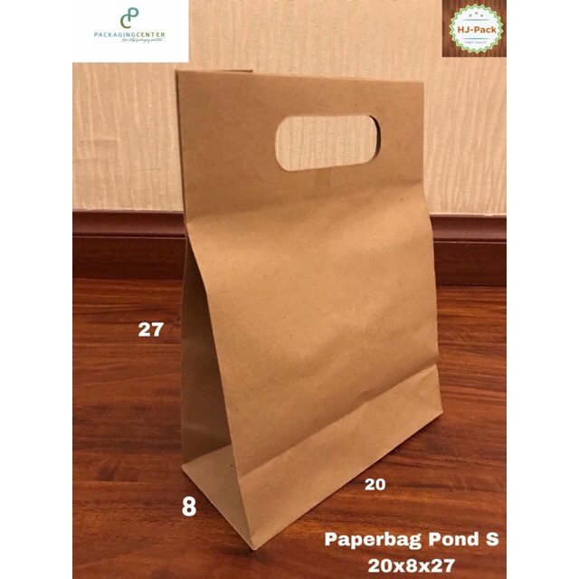 

Paperbag Pond S 20x9x27 Tas Kertas Tas Belanja Goodie Bag Polos Oval