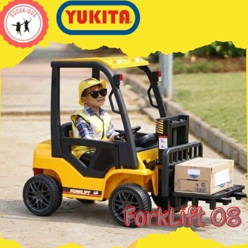 Mainan Anak Mobilan Aki ForkLift Yukita 08 12 Volt