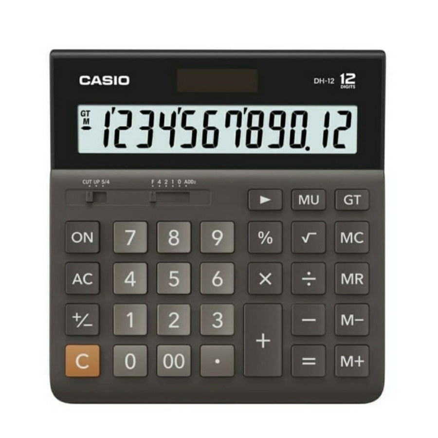 Kalkulator Casio DH 12 BK 12 Digit Calculator Desktop Casio DH12 BK - Hitam