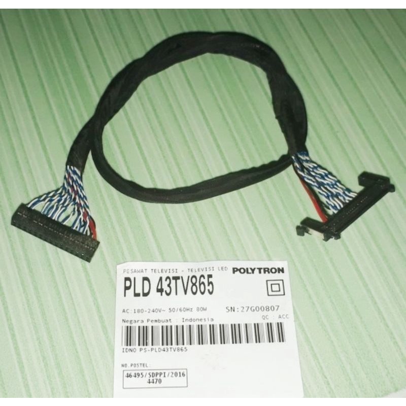 KABEL LVDS TCON KE MB TV LED POLYTRON PLD 43TV865
