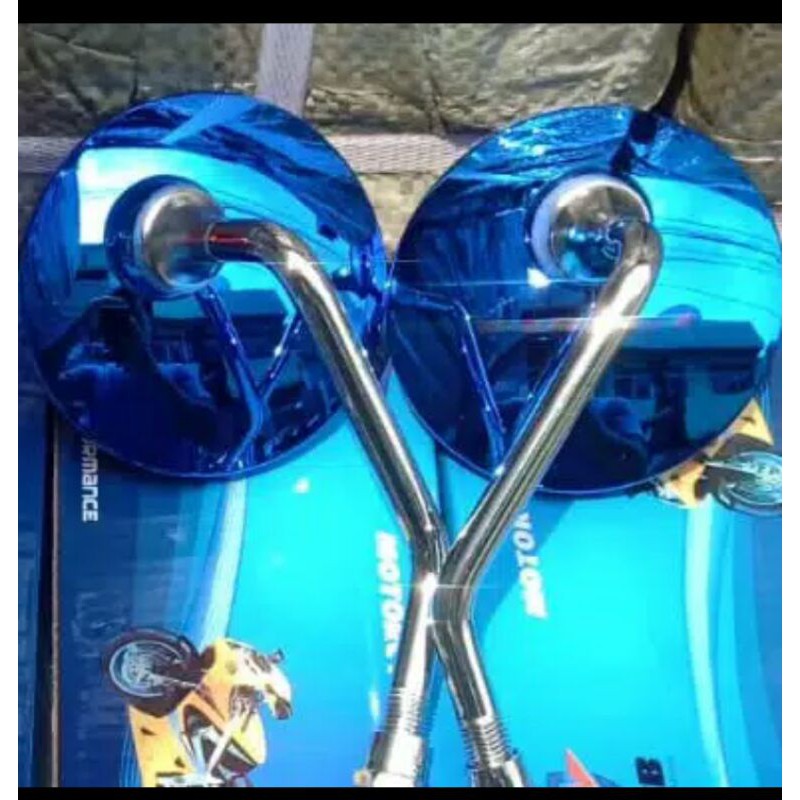 Spion Bulat tangkai chrome Standard model vespa universal motor