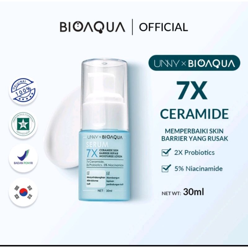 BIOAQUA x UNNY SERUM 7X CERAMIDE FREE 2 MASKER