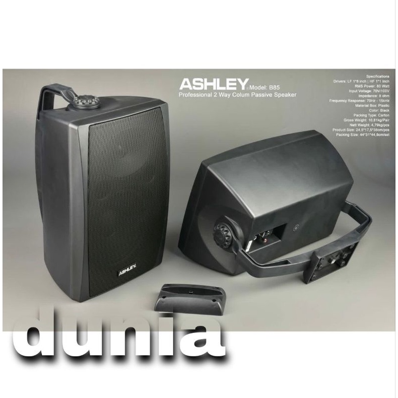 Speaker Pasif Ashley B 85 Original Monitor B85 Passive 8 inch