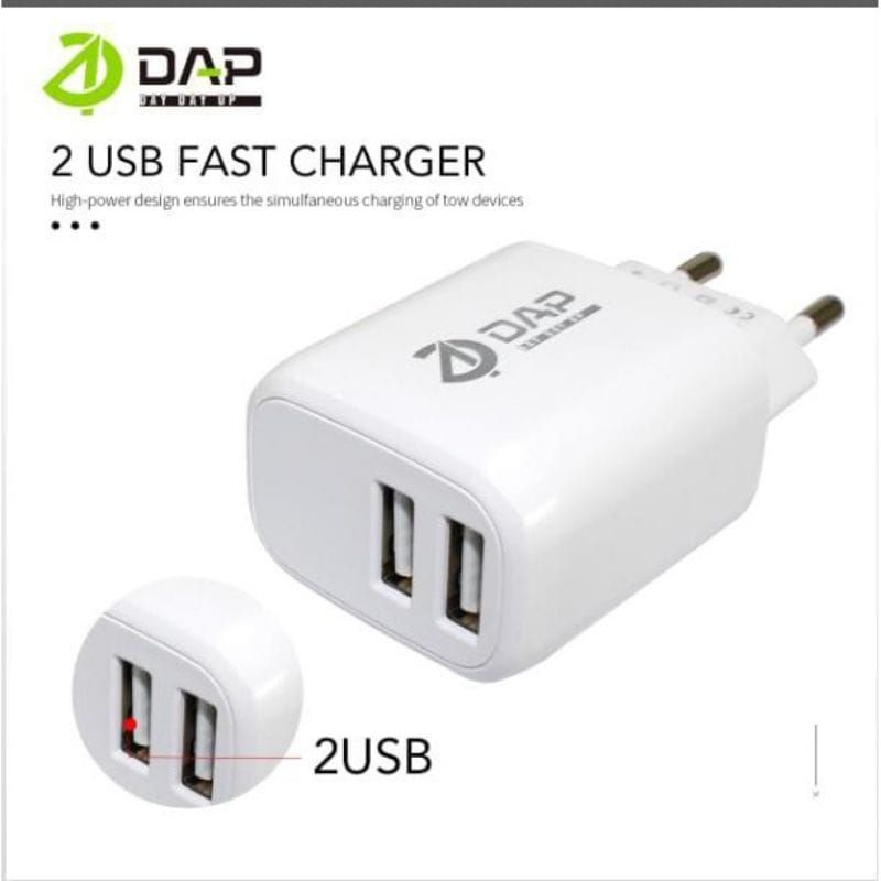 Charger DAP 2.4A  2usb Fast Charger Casan DAP 2usb 2.4A D-A2N