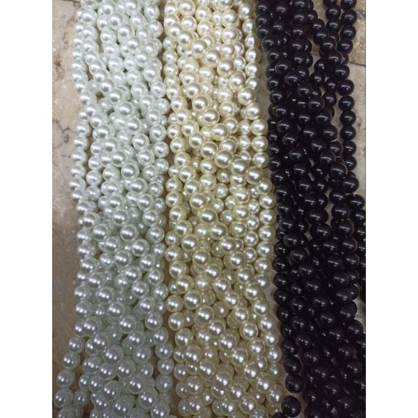 mutiara sintetis berat mutsin berat mutiara berat 12mm (1 renteng)