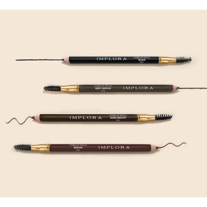 `ღ´ PHINKL `ღ´ ɪ ᴍ ᴘ ʟ ᴏ ʀ ᴀ  Implora pensil alis dark brown eyebrow pencil serut asahan