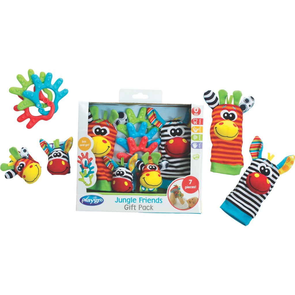 Playgro Jungle Friends Gift Pack / Set Mainan Bayi