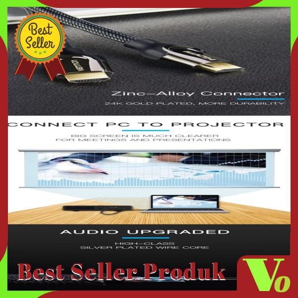 Vention Kabel Hdmi High Speed Nylon Braided HDMI v2.0 4K - 1.5M - B05